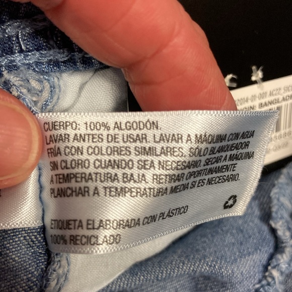 NWT art class pull on shorts denim look elastic waist medium 8 - Picture 7 of 7